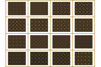 Pattern Gold Bundles 16 Ornament