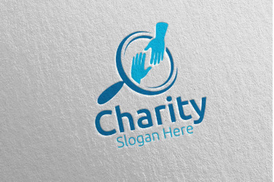 Find Charity Hand Love Logo Design 66