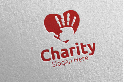 Charity Hand Love Logo Design 71