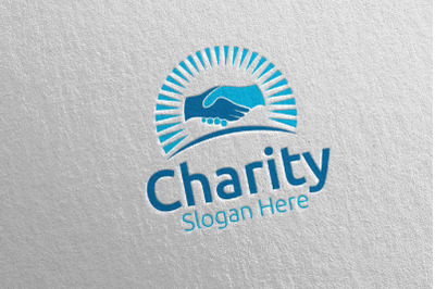 Charity Hand Love Logo Design 73