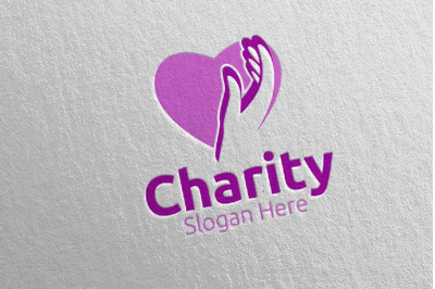 Charity Hand Love Logo Design 76