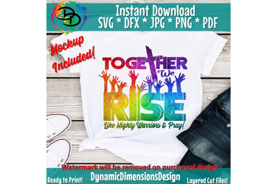 We Rise by lifting others SVG, Motivational quote, Christian, We rise