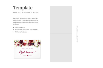 Invitation Card Template | Silhouette Studio | Cricut Silhouette