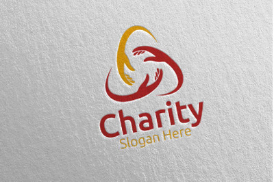 Charity Hand Love Logo Design 78