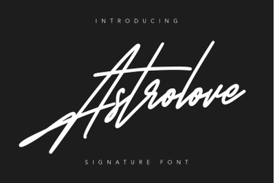 Astrolove Signature Font