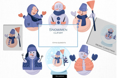 Snowman clipart, part 2