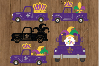 Mardi Gras Truck SVG&2C; Truck SVG&2C; Mardi Gras Svg&2C;Truck Fleur de Lis SVG