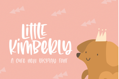 Little Kimberly Brush Font (Brush Fonts, Handdrawn Fonts, Display Fon