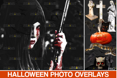 Halloween clipart &amp; Halloween overlays, Photoshop overlay raven