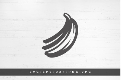 Banana icon isolated on white background vector illustration. SVG, PNG