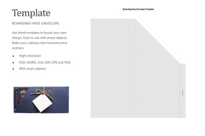 Boarding Pass Envelope Template