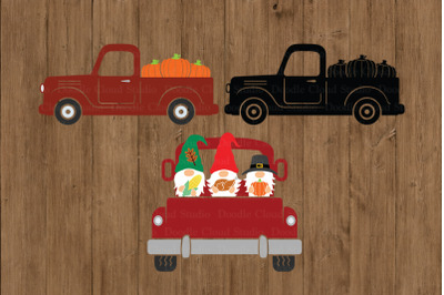 Thanksgiving Truck SVG&2C; Truck SVG&2C; Pumpkin Truck SVG Cut Files.