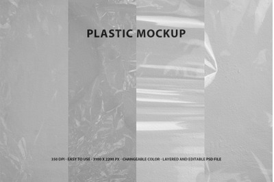 4 Plastic Texture Mockup