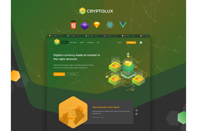 Cryptolux -  Bitcoin and Digital Finance Theme