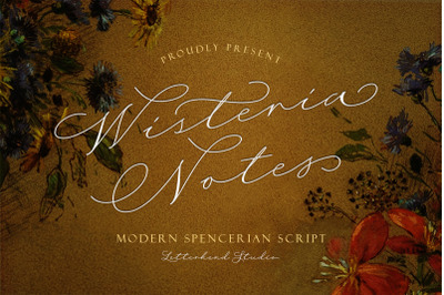 Wisteria Notes - Modern Script Font