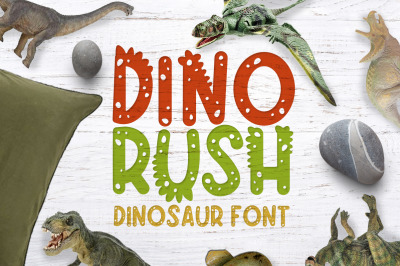 Dino rush - Dinosaur font