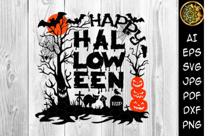 Happy Halloween SVG Cut Files