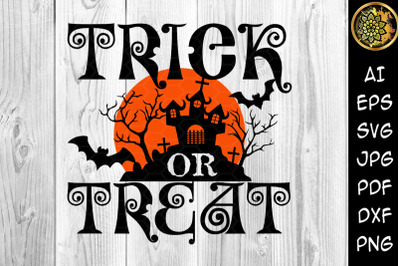 Happy Halloween Trick or Treat SVG