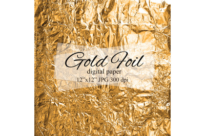 Gold foil digital paper Golden background Foil texture