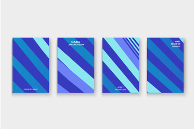 Minimal cover design. Blue colors halftone gradient abstract