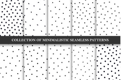 Vector simple seamless patterns