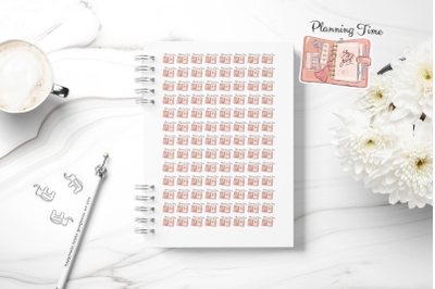 Planning Time&2C; Printable Planner Sticker