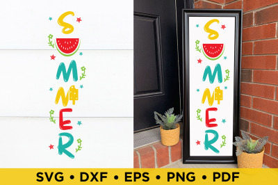 Summer SVG, Summer Porch Sign SVG, DXF, PNG, EPS Cut Files