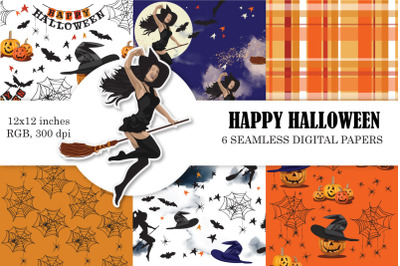 Cute Halloween Digital Paper
