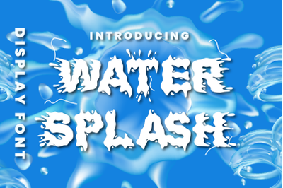 Water Splash - Creative Display Font