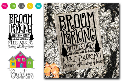 Broom Parking Halloween SVG File | Halloween SVG File