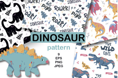 Dinosaur Digital Papers, Dinosaur Papers, Dinosaur Patterns