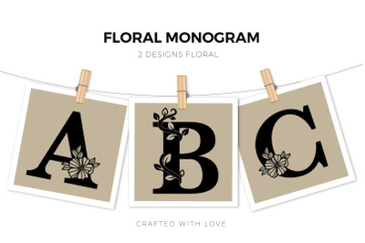 Monogram Floral