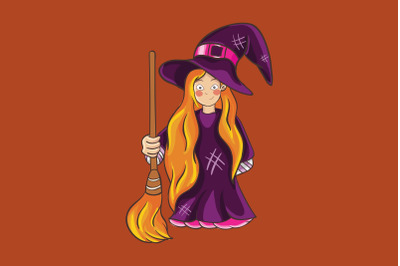 Halloween Witch Cartoon