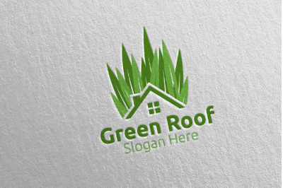 Real estate Green Roofing Logo 51