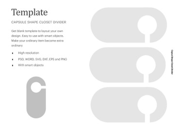 Capsul Shape Closet Divider Template