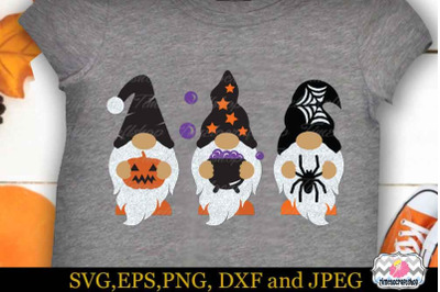 Halloween Gnomes SVG, Spider Gnome Svg, Pumpkin Gnome Wizard, Cricut