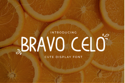 Bravo Celo-Handwritten Display Font