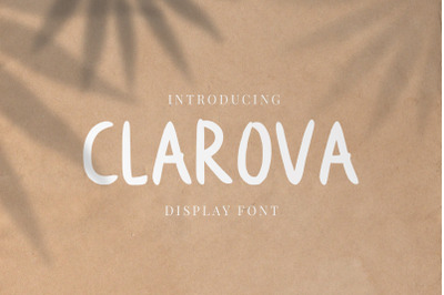 Clarova - Display Font