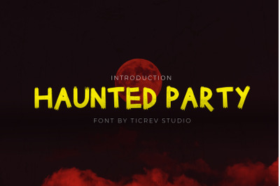 Haunted Party - Horror Display Font