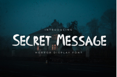 Secret Message - Horror Display Font
