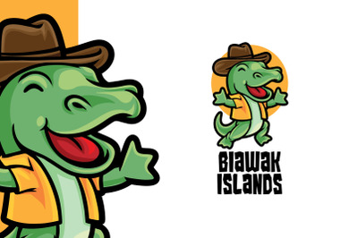 Biawak Dragon Island Tour Logo Template