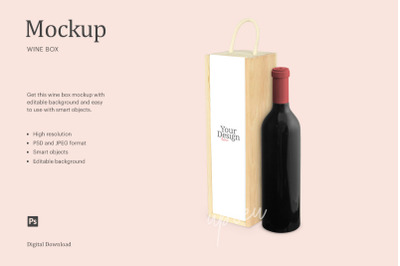 Wine Box Mockup