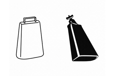 cowbell SVG&2C; PNG&2C; DXF&2C; clipart&2C; EPS&2C; vector cut file instant download