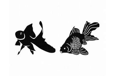 goldfish SVG&2C; fish PNG&2C; DXF&2C; clipart&2C; EPS&2C; vector cut file