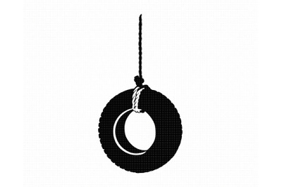 tire swing SVG, PNG, DXF, clipart, EPS, vector cut file