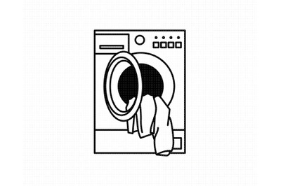 washing machine SVG&2C; laundry PNG&2C; DXF&2C; clipart&2C; EPS&2C; vector cut file