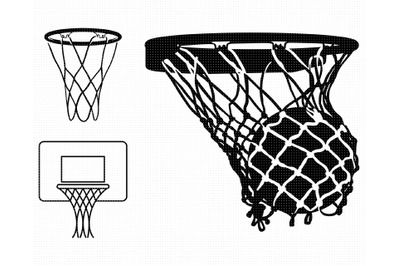 basketball net SVG&2C; hoop PNG&2C; court DXF&2C; clipart&2C; EPS&2C; vector cut file