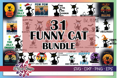 Funny Cat svg Bundle