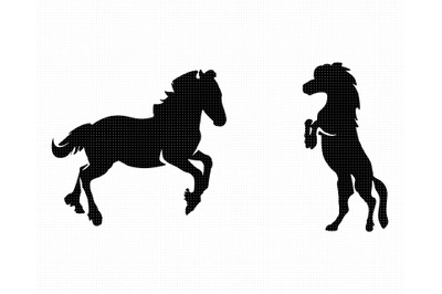 pony SVG, prancing horse PNG, DXF, clipart, EPS, vector cut file