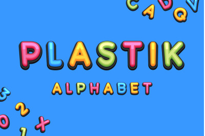 Kids Plastic Cartoon Alphabet Font